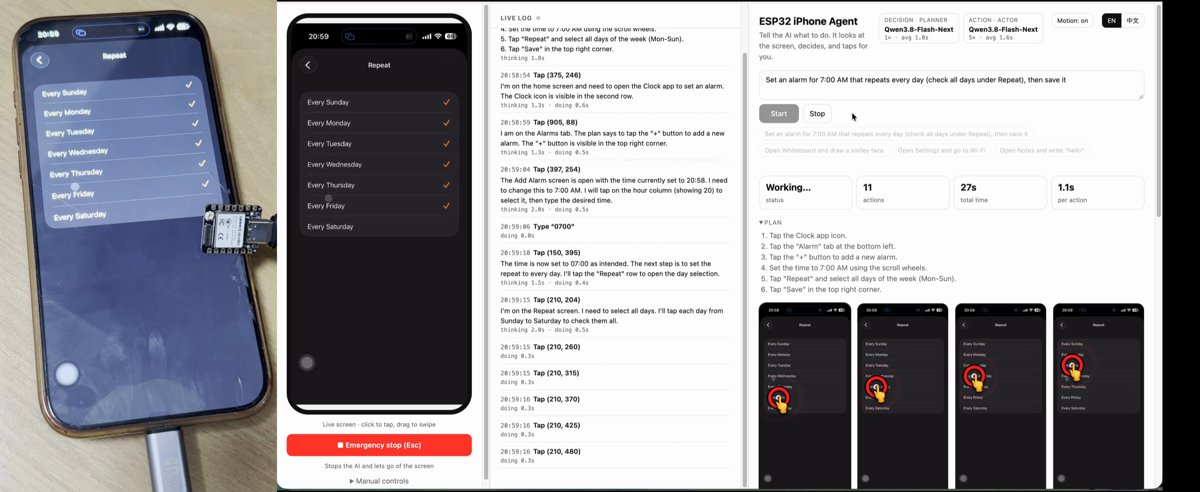Example 2 - set an alarm